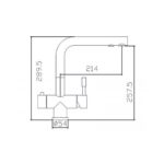 Смеситель для кухни ZorG INOX SZR 1068 ILLISIO