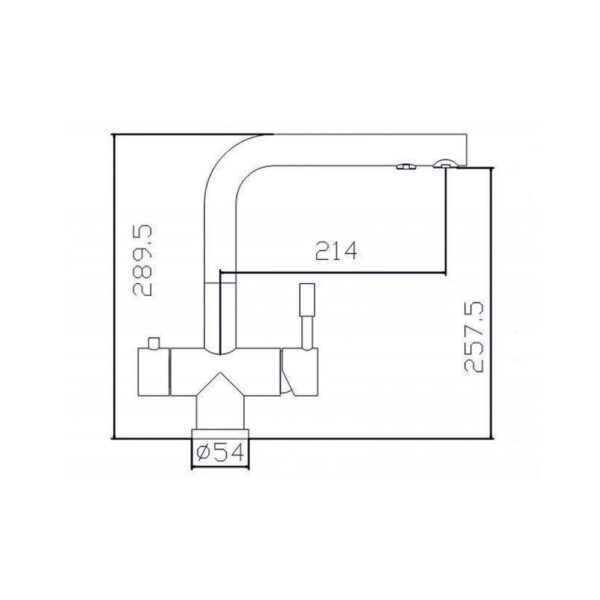 Смеситель для кухни ZorG INOX SZR 1068 ILLISIO