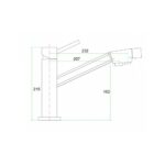 Смеситель для кухни ZorG INOX SZR 1283 ETIS