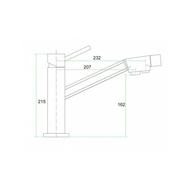 Смеситель для кухни ZorG INOX SZR 1283 ETIS
