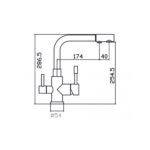 Смеситель для кухни ZorG INOX SZR 1339 M AER