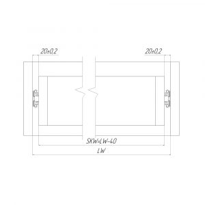 Направляющая шариковая усиленная AQ H53 (2.0/2.0/2.0) 100кг - схема